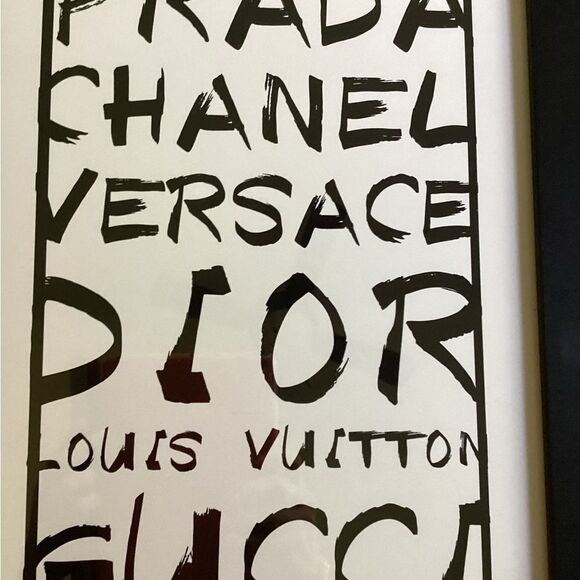 PRADA, CHANEL,VERSACE,DIOR THE FAIRCHILD PARIS PRINT EXCLUSIVE LUXURY FRAMED - Picture 3 of 6